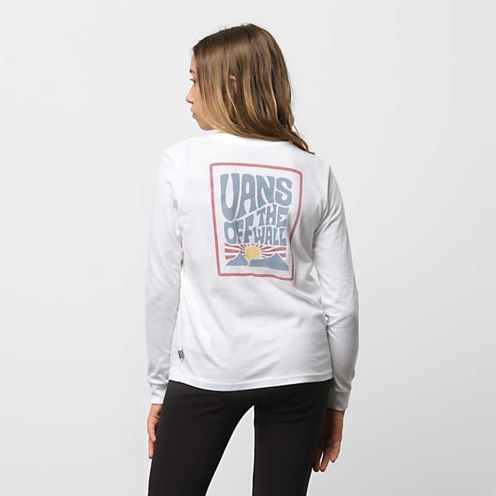 VANS KIDS TOPA BFF LONG SLEEVE GRAPHIC TEE SIZE MEDIUM NEW